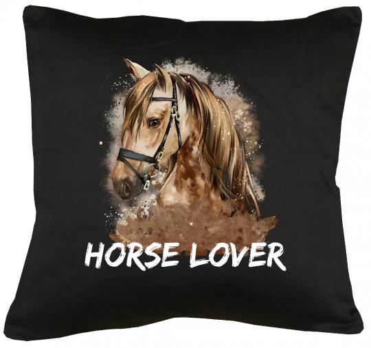 Horselover Kissen mit Füllung 40x40cm 