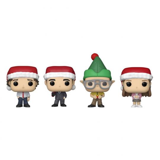 The Office Holiday 2022 Pocket POP! Vinyl Minifiguren 4er-Pack Tree Holiday Box 4 cm 