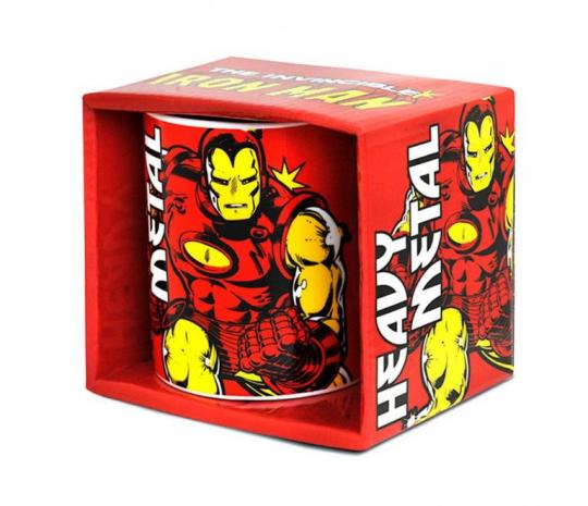Logoshirt Marvel Comics - Iron Man Porzellan Tasse - Kaffeebecher - rot - Lizenziertes Originaldesign 