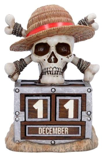 One Piece Ewiger Kalender Luffy Jolly Roger 16 cm 