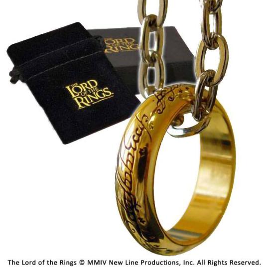 Herr der Ringe Ring Der Eine Ring (vergoldet) 