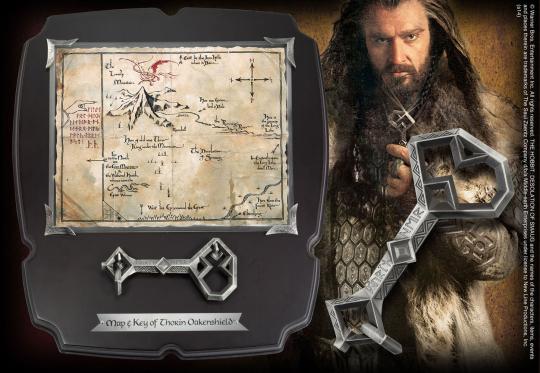 Der Hobbit Replik 1/1 Thorin´s Schlüssel und Karte zum Erebor Deluxe 