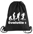 Evolution Fussball Sportbeutel  bedruckter Turnbeutel mit Kordeln 