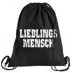 Lieblingsmensch Sportbeutel  bedruckter Turnbeutel mit Kordeln 