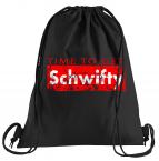 Time to get Schwifty Sportbeutel  bedruckter Turnbeutel mit Kordeln 