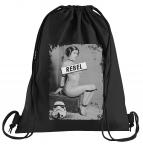Rebel Leia Sportbeutel  bedruckter Turnbeutel mit Kordeln 