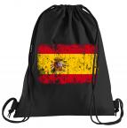 Spanien Vintage Flagge Fahne Sportbeutel  bedruckter Turnbeutel mit Kordeln 