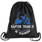 Raptor Trainer Sportbeutel  bedruckter Turnbeutel mit Kordeln 