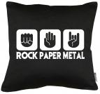 Stein Papier Rock Kissen mit Füllung 40x40cm 