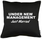 Under new Management Kissen mit Füllung 40x40cm 