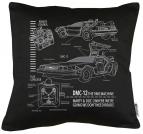 DMC-12 Blueprint Kissen mit Füllung 40x40cm 