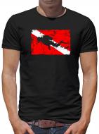 Taucherflagge T-Shirt 