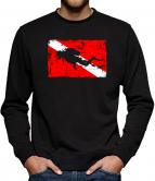 TLM Taucherflagge Sweatshirt Pullover Herren 