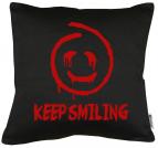 Red John Keep Smiling Kissen mit Füllung 40x40cm 