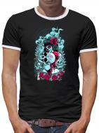 La Catrina Muerte Kontrast T-Shirt Herren 