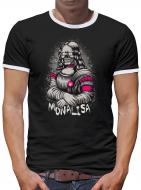 Mona Lisa Kontrast T-Shirt Herren 