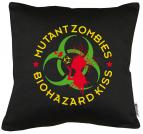 Mutant Zombie Biohazard Kissen mit Füllung 40x40cm 