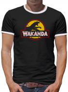 Wakanda Kontrast T-Shirt Herren 