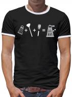 Evolution Dalek Kontrast T-Shirt Herren 