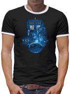 Police Box Kontrast T-Shirt Herren 