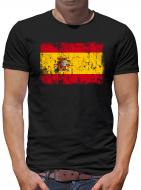 Spanien Vintage Flagge Fahne T-Shirt 