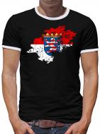 Hessen Bundesland Kontrast T-Shirt Herren 