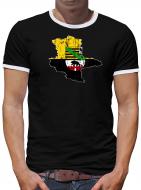 Sachsen Anhalt Bundesland Kontrast T-Shirt Herren 