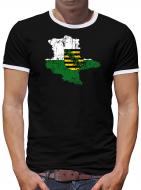 Sachsen Freistaat Bundesland Kontrast T-Shirt Herren 