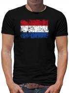 Niederlande Holland Vintage Flagge Fahne T-Shirt 