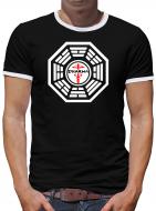 Dharma Lost The Staff Logo Kontrast T-Shirt Herren 