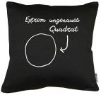 Extrem ungenaues Quadrat Kissen mit Füllung 40x40cm 