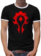 Horde Symbol Logo Kontrast T-Shirt Herren S Schwarz Schwarz | S
