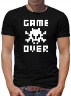 Game Over T-Shirt Nerd Gamer 8 Bit 