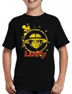 Luffy Spash T-Shirt Manga Luffy Piece Hat 