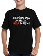 Die Wrde des Mannes... T-Shirt Sprche Fun 