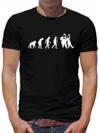 Evolution Dick und Doof T-Shirt Spass Fun Lustig Sprüche 