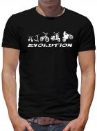 Evolution Zweirad T-Shirt Sprüche Nerd Fun 