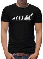 Evolution Radlader T-Shirt Sprüche Spass Nerd 