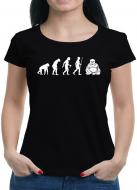 Evolution Buddha T-Shirt Sprüche Geek Fun 