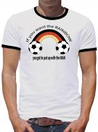 TShirt-People Rainbow Fußball Kontrast T-Shirt Herren 