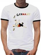TShirt-People Germany Kicker Kontrast T-Shirt Herren 