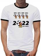 TShirt-People Der 5. Stern Kontrast T-Shirt Herren 