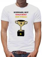 TShirt-People Schwarz, rot , gold Pokal T-Shirt Herren 