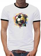 TShirt-People Farbenfrohe WM Kontrast T-Shirt Herren 