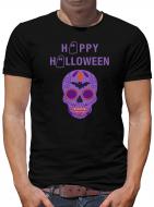 TShirt-People Happy Halloween lilac Skull T-Shirt Herren 