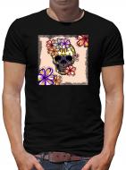 TShirt-People Skull Flowerpower T-Shirt Herren 