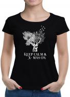 TShirt-People Keep calm & X-mas on V2 T-Shirt Damen 