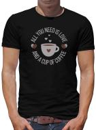 TShirt-People All you need is love and coffee T-Shirt Herren 