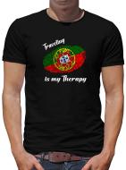 TShirt-People Traveling is my Therapy Portugal T-Shirt Herren 
