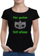 TShirt-People Nur gucken, nicht anfassen T-Shirt Damen 